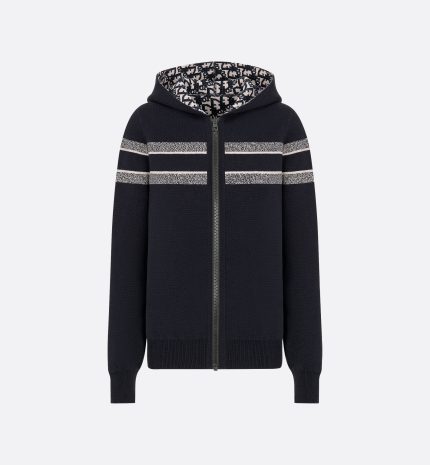Reversible Zipped Cardigan with Hood