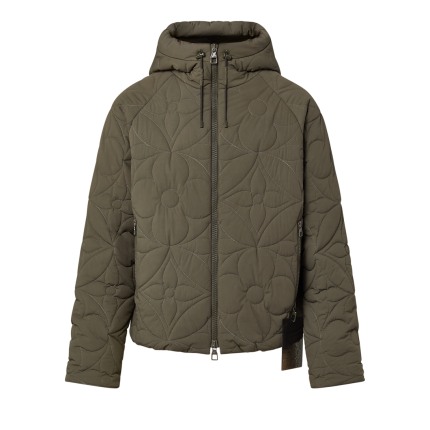 LVSE Flower Quilted Hoodie Jacket